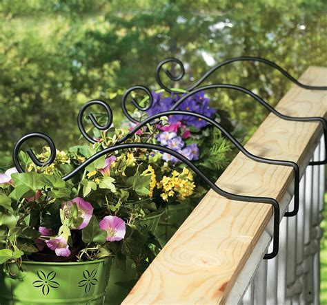 plant holder for deck railing